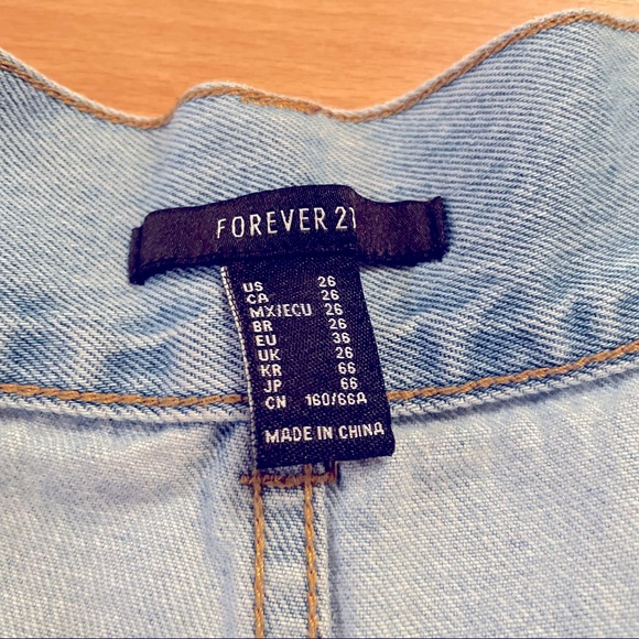 Forever 21 High Rise Jean Shorts - Picture 6 of 6